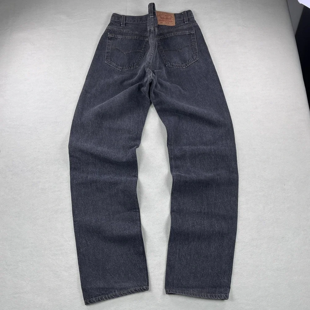 Vintage Levis 501 Mens 36x34 (34x33) Black Straight Leg Button Fly Made in USA
